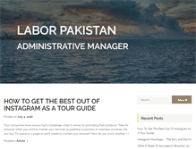 Tablet Screenshot of laborpakistan.org